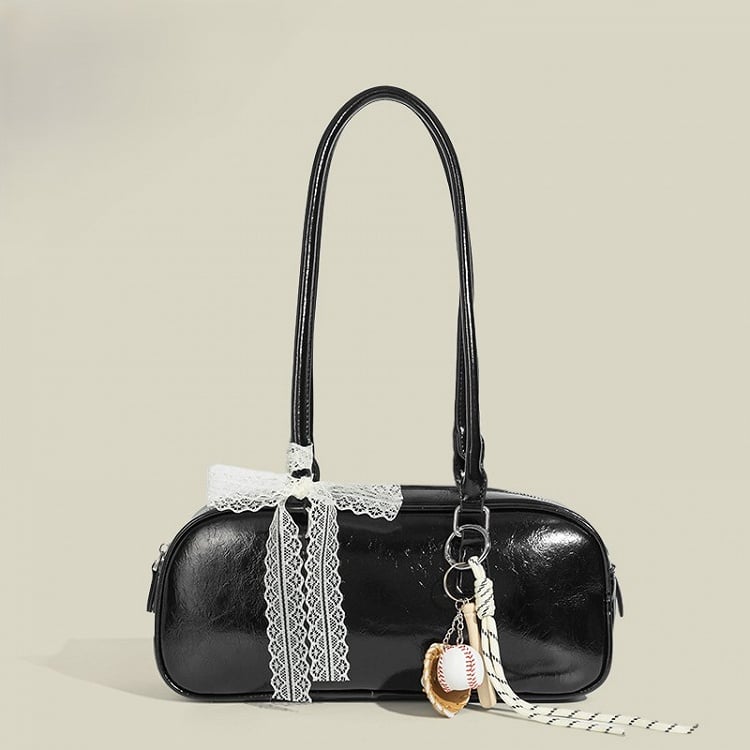 Decorated with Baguette Bag Lace Cute Bowknot 5 Colors