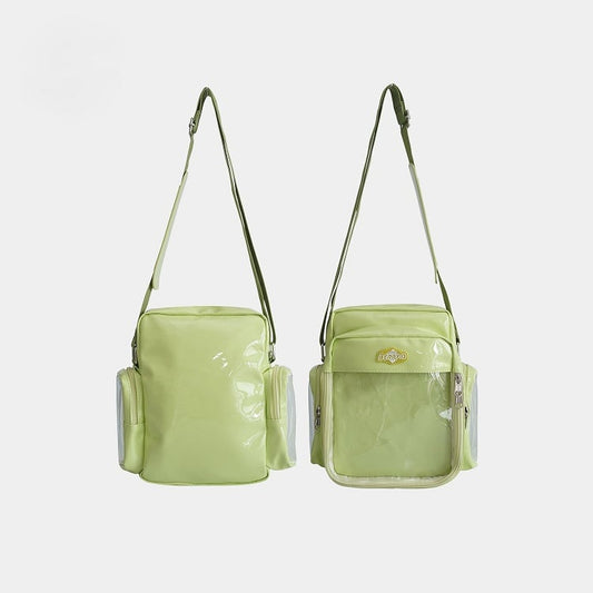 Crossbody Bag with Green Ita Display Window