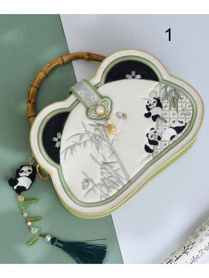 Traditional Panda Bamboo Bag - Miss Cat