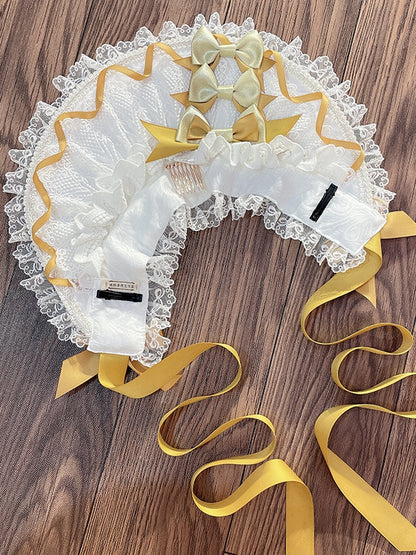 Color Bonnet White Lace Bows – and Options with Trimmed Fashion 3 Lolita