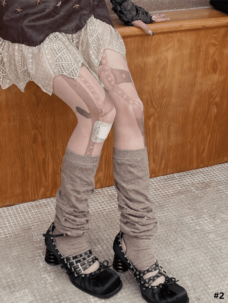 5 Color Options Maillard Palettes Thin Stacked Leg Warmers