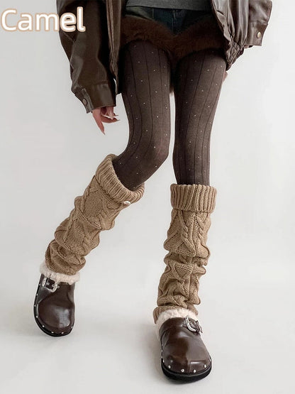 Cable Knit Warmers Leg Slouchy (5 Colors)