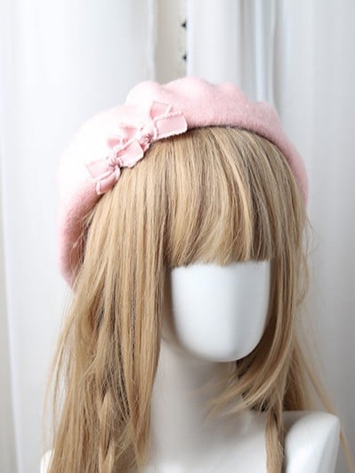 10 Lolita Bowknot Sweet Color Options Beret