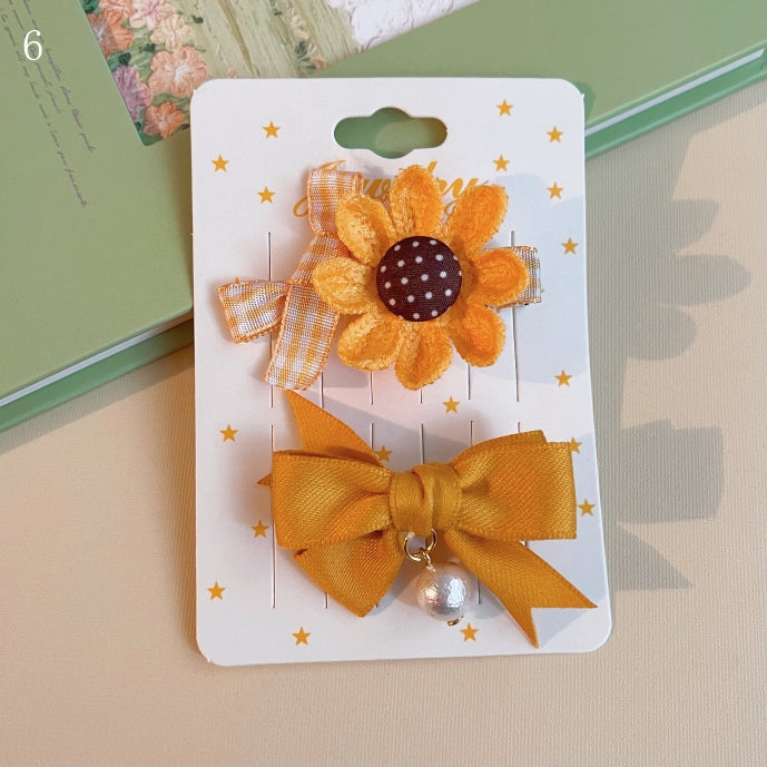 Options 6 Bowknot Hairclips Sweet