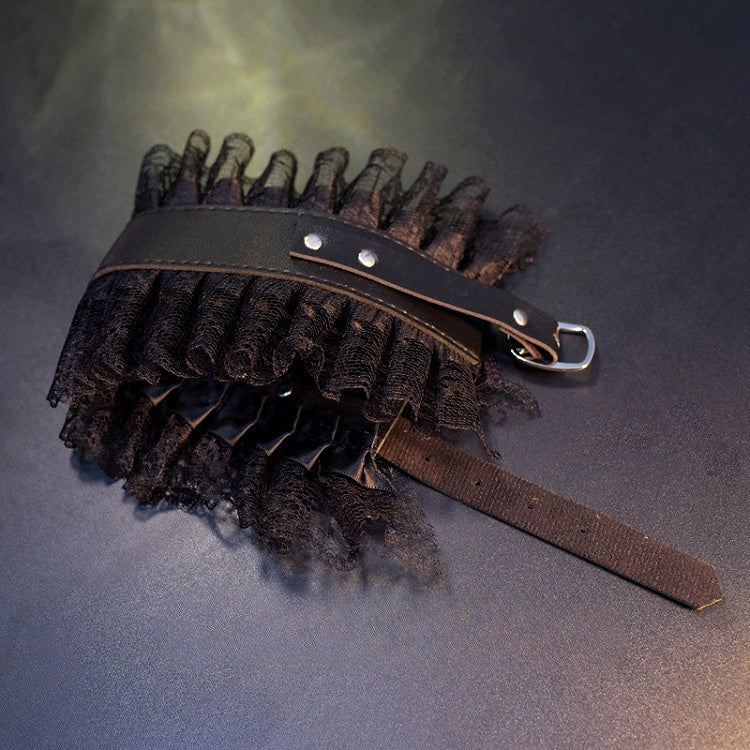 Gothic Lolita Black Lace Buckle Choker