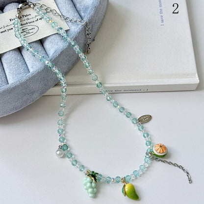 Perlenkette Obst/Keks 4 Bittersüße Anhänger Optionen