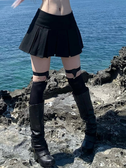 Black Box Pleat Mini Skirt - HBreaker