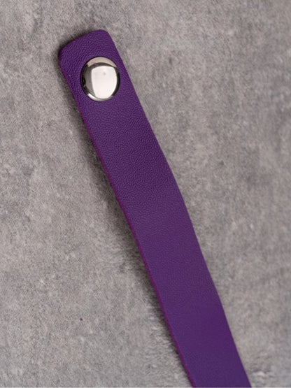 Chain And Heart Cut-out Gothic Choker Pendant Purple Cross-shaped