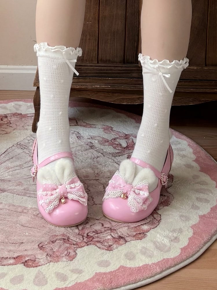 Bow with Pink Shoes Mary Lolita at Sweet Jane Top