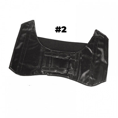Black PU Buckle Corset Belt