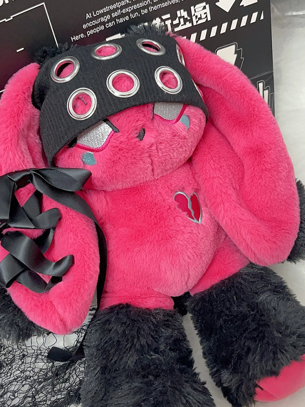 Cutout Punk Black Pop Y2K Details Haarband