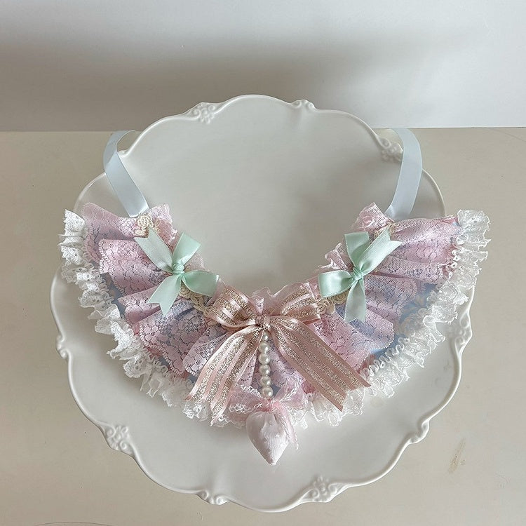 Lace Sweet Lolita Choker with Strawberry Pendant - Ball Lolita