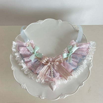 Lace Sweet Lolita Choker with Strawberry Pendant - Ball Lolita