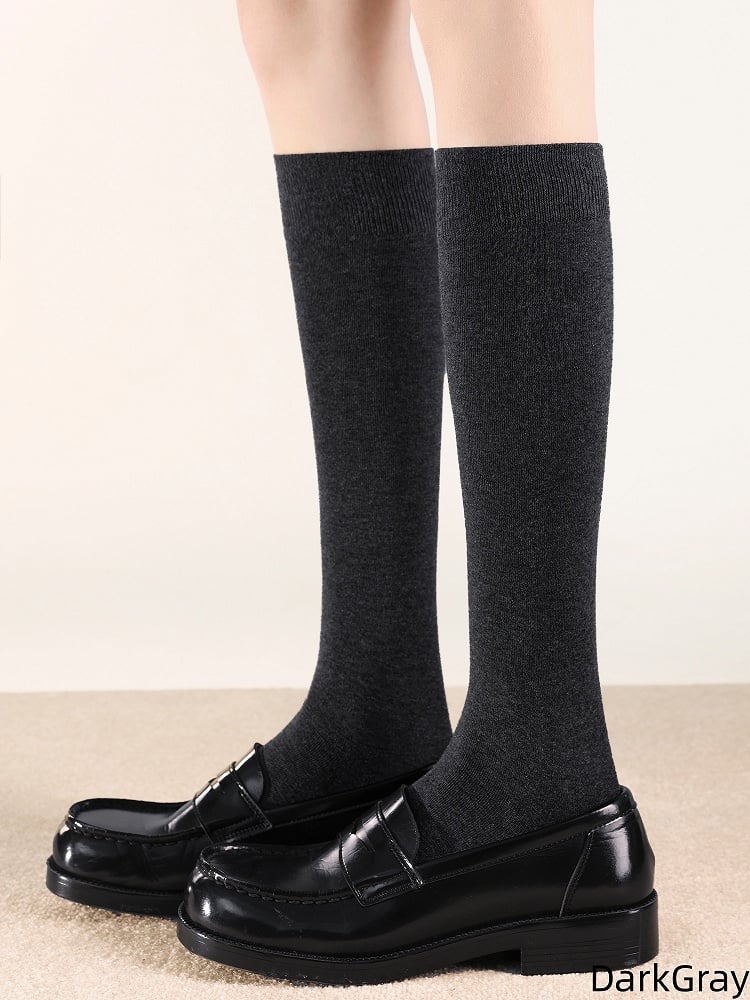 Minimalist Calf Slimming 5 Solid Colors Color Socks