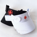 Wings Visor with Black/White Cap Cross Embroidered
