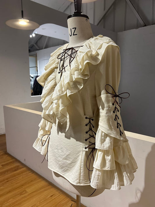 Beige Ouji Options Blouse Sleeve Detachable with Vibes Two Lolita Pirate