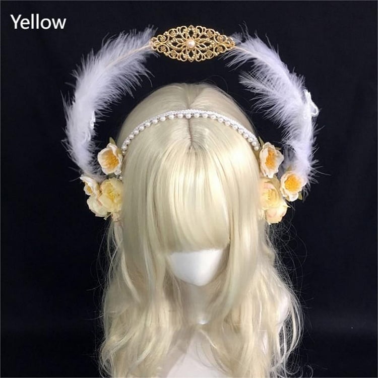 Decorated Beads Floral Feather 5 Options KC Design