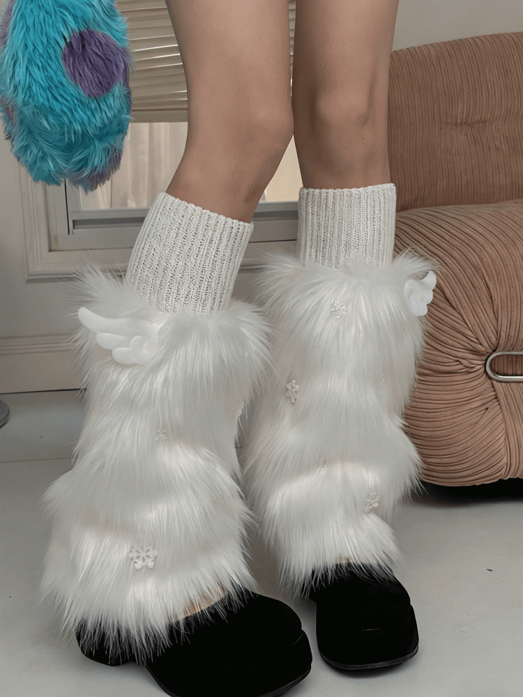 Faux 3 Wing Color Options Warmers Decoration Fur Leg