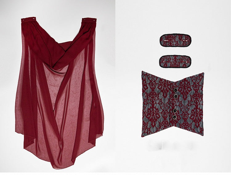 黒と赤の王子ゴシックロリータ燕尾服