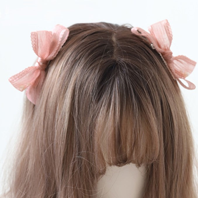 Sweet 4 Options Pink Lolita Bow Butterfly Hairclips