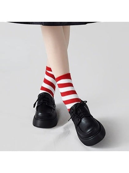 Classic Round Toe Lace-Up School Shoes