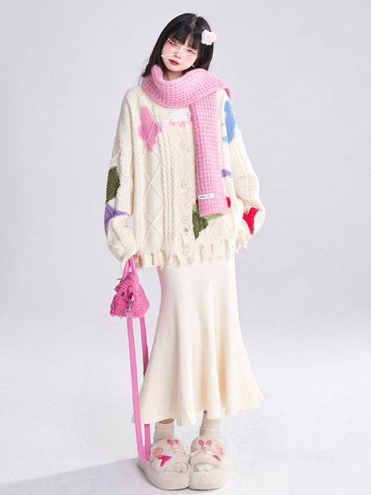 Mermaid A-Line Apricot Silhouette Skirt Stretch Elegant Fabric with in