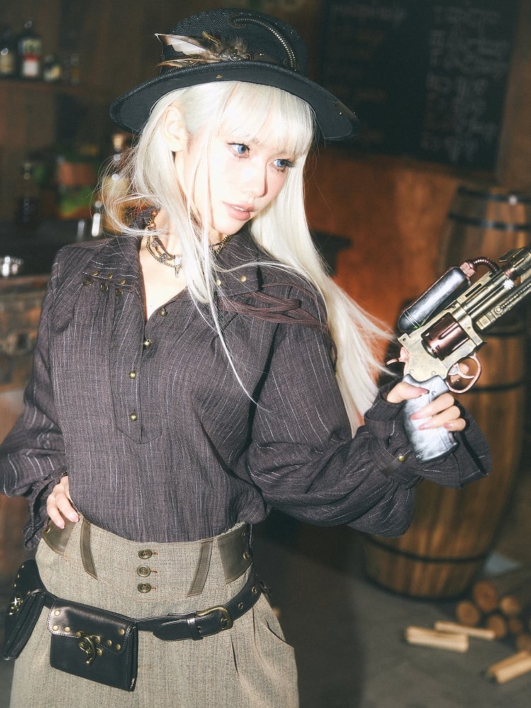 Style Pirate Coffee Steampunk Shirt