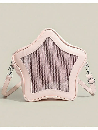 5 Colors PU Kawaii Five-Star Shape Ita Bag - CMERSIKENG