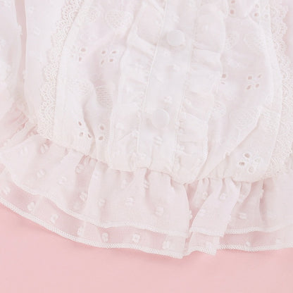 White Off Shoulder Short Sleeve Top with Rhinestone Bow Tie - serendipity