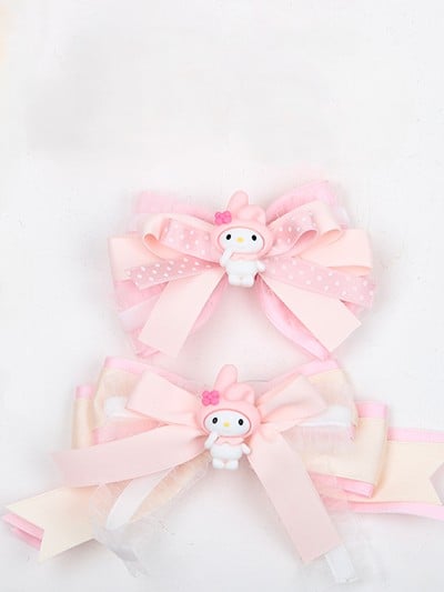 Options Bowknot 4 Pink Hairclip Lolita Rabbit Sweet