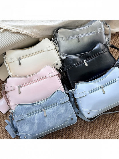 6 Colors Transparent Crossbody Ita Shoulder Bag with Cat Theme - Wudong Shop