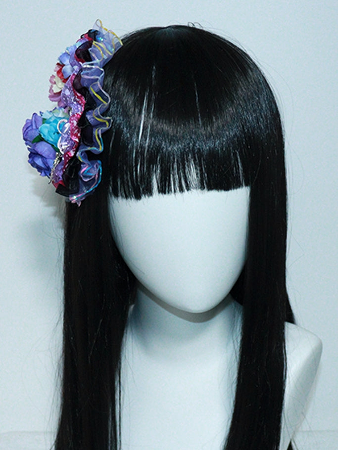 mit Lolita Design Floral Haarspange Gothic Bunt