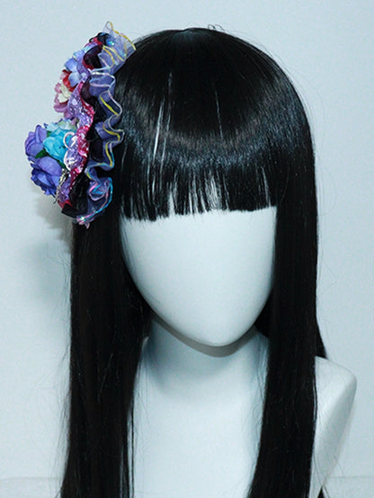 with Lolita Design Floral Hairclip Gothic Colorful