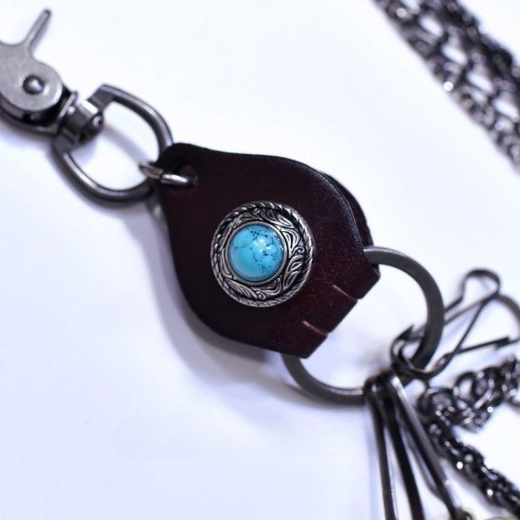 ブラック スチームパンク ウエストベルト クロスチャーム ウエストチェーン