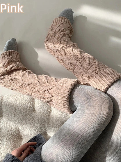 Cable Knit Warmers Leg Slouchy (5 Colors)