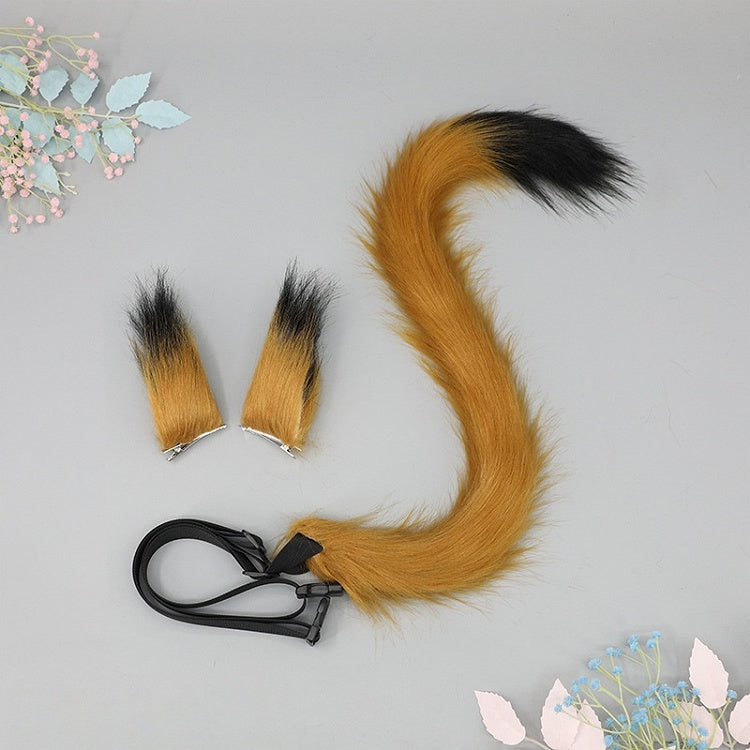 Hair Faux Set Cute Lolita - + Clips 5 Fur Pair One of Kitty Colors Tail A