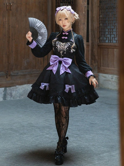 Mädchenkleid Schleife Chinesisch Süß