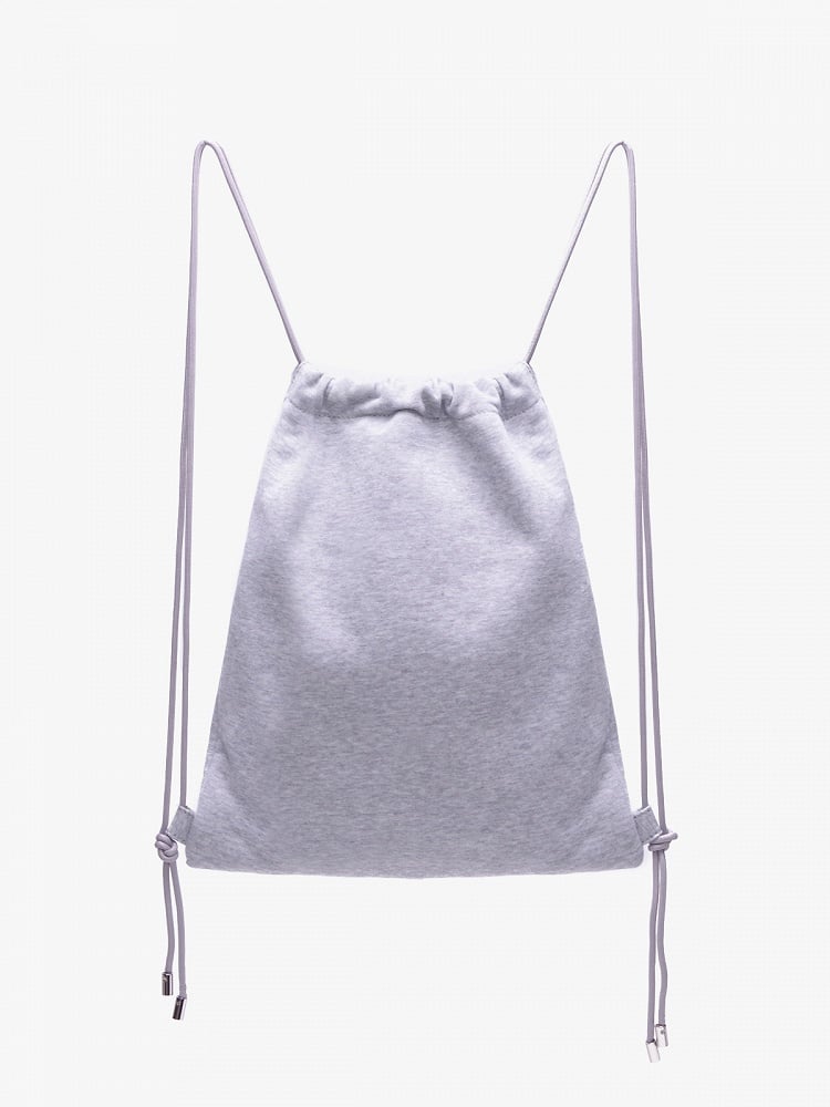 In Devilish Style Gray Backpack Kawaii Charm Drawstring