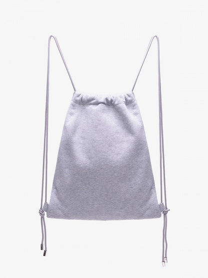 In Devilish Style Gray Backpack Kawaii Charm Drawstring