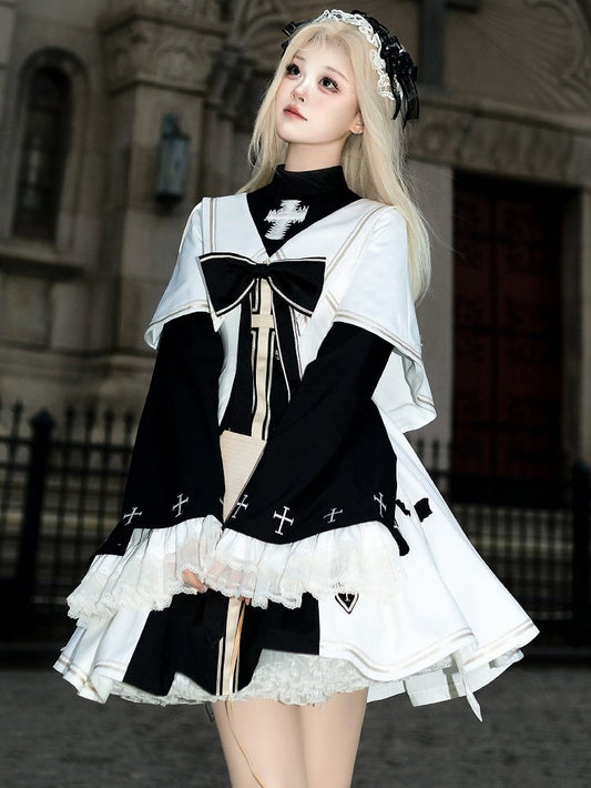 ホワイト ナン ロリータ ケープ