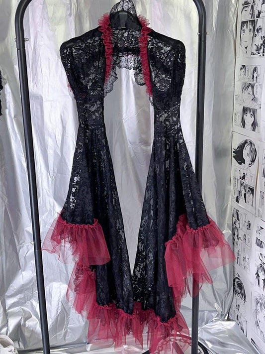 Lace Shrug Gothic Black Bell Sleeves