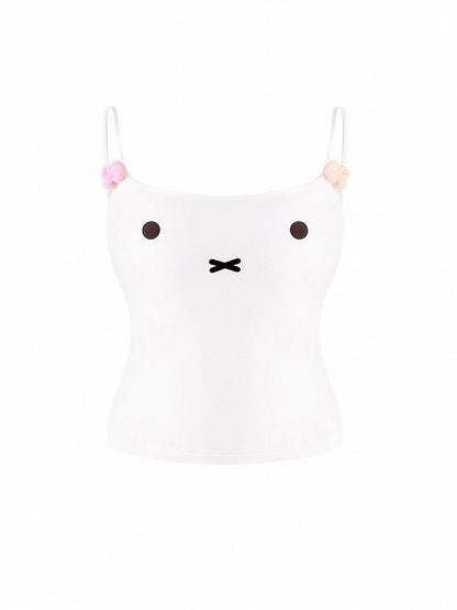 Cute White Bear-Themed Cami Top - serendipity