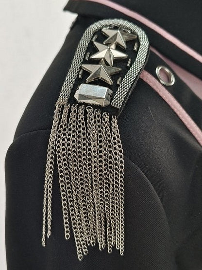 with Military Star Chain Silver Lolita and Shoulder Accents Badge