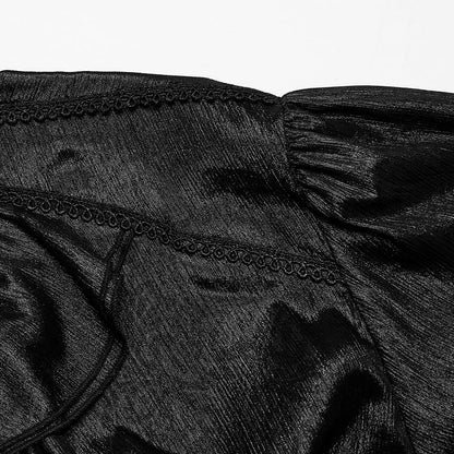 Goth Black Shirt Men's Gentleman