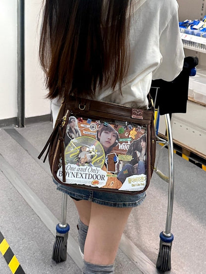 ダークブラウン ウェイストランドパンク 大容量イタバッグ