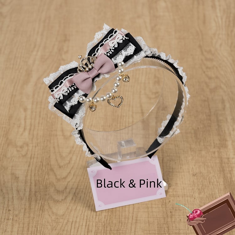 Bow KC Lace Chain Detail Bead with 8 Kei Colors 3D Jirai