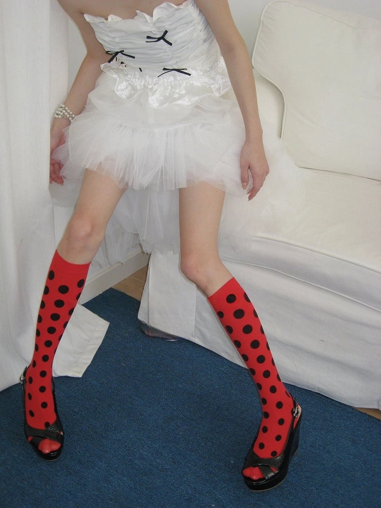 Dot (Retro Polka Stockings Bold Style)