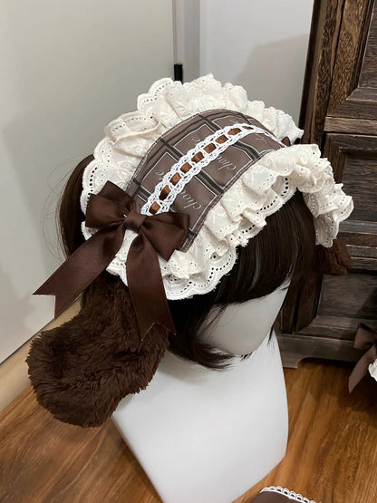 Brown Ears Puppy Hairband Plush