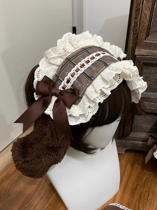 Brown Ears Puppy Hairband Plush