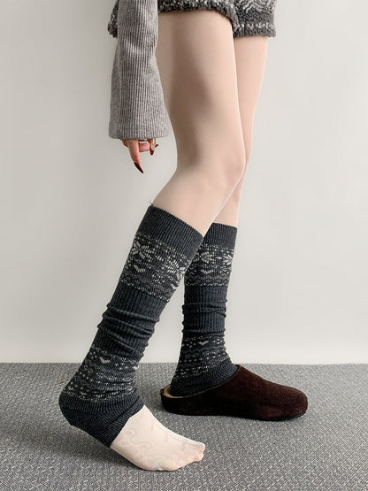 Isle Pattern (3 Leg Fair Ribbed Warmers Colors)